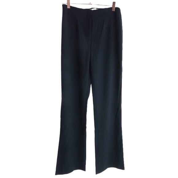 NWT Abercrombie and Fitch Black Pant Trousers 4L 27 Long High Rise Slim Boot - Picture 1 of 6